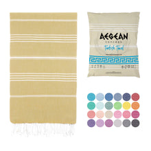 Load image into Gallery viewer, Aegean Concept Turkish Beach Towels – Oversized, Quick-Dry, Soft &amp; Packable – Night Blue