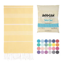 Load image into Gallery viewer, Aegean Concept Turkish Beach Towels – Oversized, Quick-Dry, Soft &amp; Packable – Night Blue