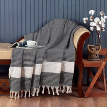 Load image into Gallery viewer, Throw Size Aegean Blanket – Soft &amp; Breathable 100% Turkish Muslin - 7 Colors: Mustard