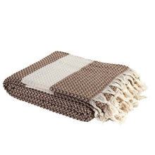 Load image into Gallery viewer, Throw Size Aegean Blanket – Soft &amp; Breathable 100% Turkish Muslin - 7 Colors: Mustard
