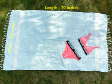 Load image into Gallery viewer, Turkish Beach Towel | Bamboo Towel | Peshtemal : Gray