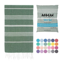 Load image into Gallery viewer, Aegean Concept Turkish Beach Towels – Oversized, Quick-Dry, Soft &amp; Packable – Night Blue