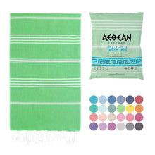 Load image into Gallery viewer, Aegean Concept Turkish Beach Towels – Oversized, Quick-Dry, Soft &amp; Packable – Night Blue