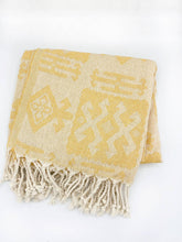 Load image into Gallery viewer, Mexican Blanket | Aztec Throw | Oversized Turkish Towel: Orange