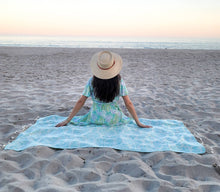Load image into Gallery viewer, Mexican Blanket | Aztec Throw | Oversized Turkish Towel: Dark Blue