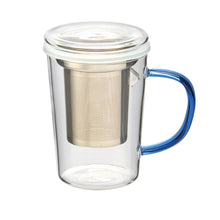 Load image into Gallery viewer, Glass Tea Infuser Mug