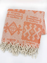 Load image into Gallery viewer, Mexican Blanket | Aztec Throw | Oversized Turkish Towel: Yellow
