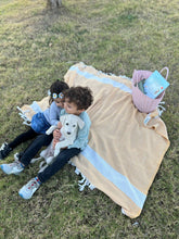 Load image into Gallery viewer, Throw Size Aegean Blanket – Soft &amp; Breathable 100% Turkish Muslin -  Turquoise