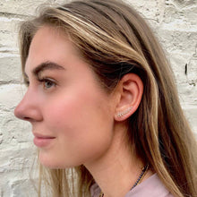 Load image into Gallery viewer, Brass Feather Ear Climber
