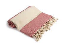 Load image into Gallery viewer, Aegean Concept Turkish Beach Towels – Oversized, Quick-Dry, Soft &amp; Packable – Burgundy