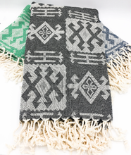 Load image into Gallery viewer, Mexican Blanket | Aztec Throw | Oversized Turkish Towel: Yellow