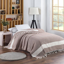 Load image into Gallery viewer, Throw Size Aegean Blanket – Soft &amp; Breathable 100% Turkish Muslin - 7 Colors: Mustard