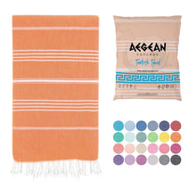 Load image into Gallery viewer, Aegean Concept Turkish Beach Towels – Oversized, Quick-Dry, Soft &amp; Packable – Night Blue