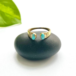 Turquoise Ray Ring - size 8