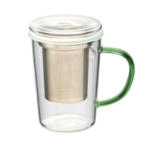Load image into Gallery viewer, Glass Tea Infuser Mug